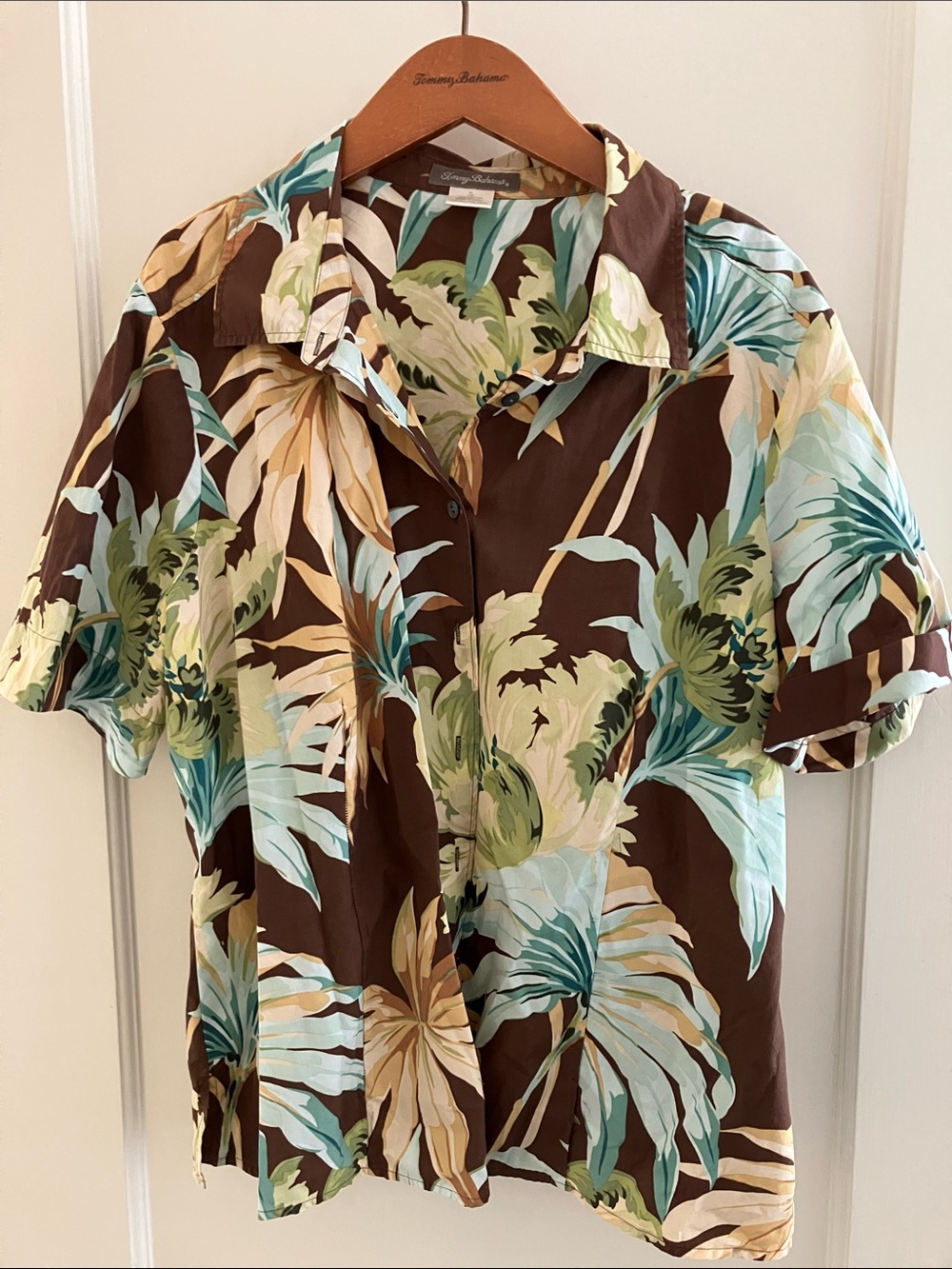 Rare! Tommy Bahama Cotton Tropical Cotton Camp Shirt